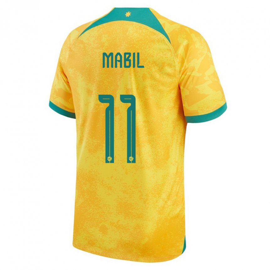 Niño Camiseta Australia Awer Mabil #11 Dorado 1ª Equipación 22-24 La Camisa Chile