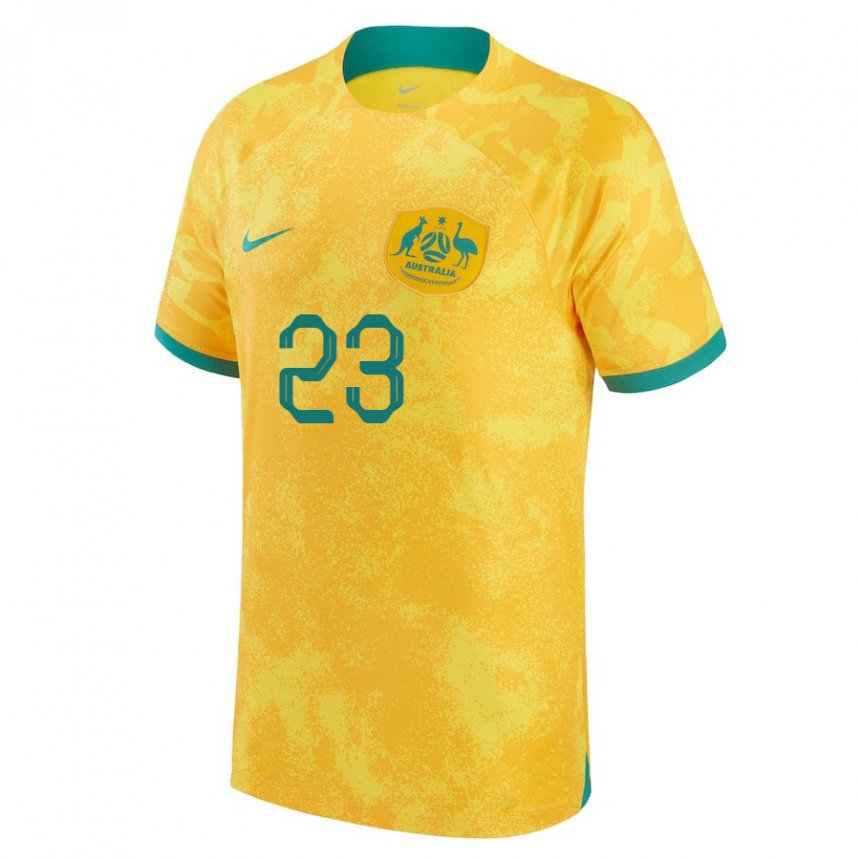 Niño Camiseta Australia Tom Rogic #23 Dorado 1ª Equipación 22-24 La Camisa Chile