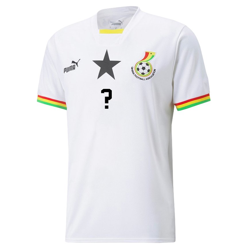 Niño Camiseta Ghana Su Nombre #0 Blanco 1ª Equipación 22-24 La Camisa Chile