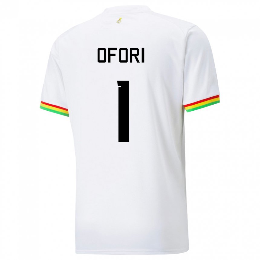 Niño Camiseta Ghana Richard Ofori #1 Blanco 1ª Equipación 22-24 La Camisa Chile