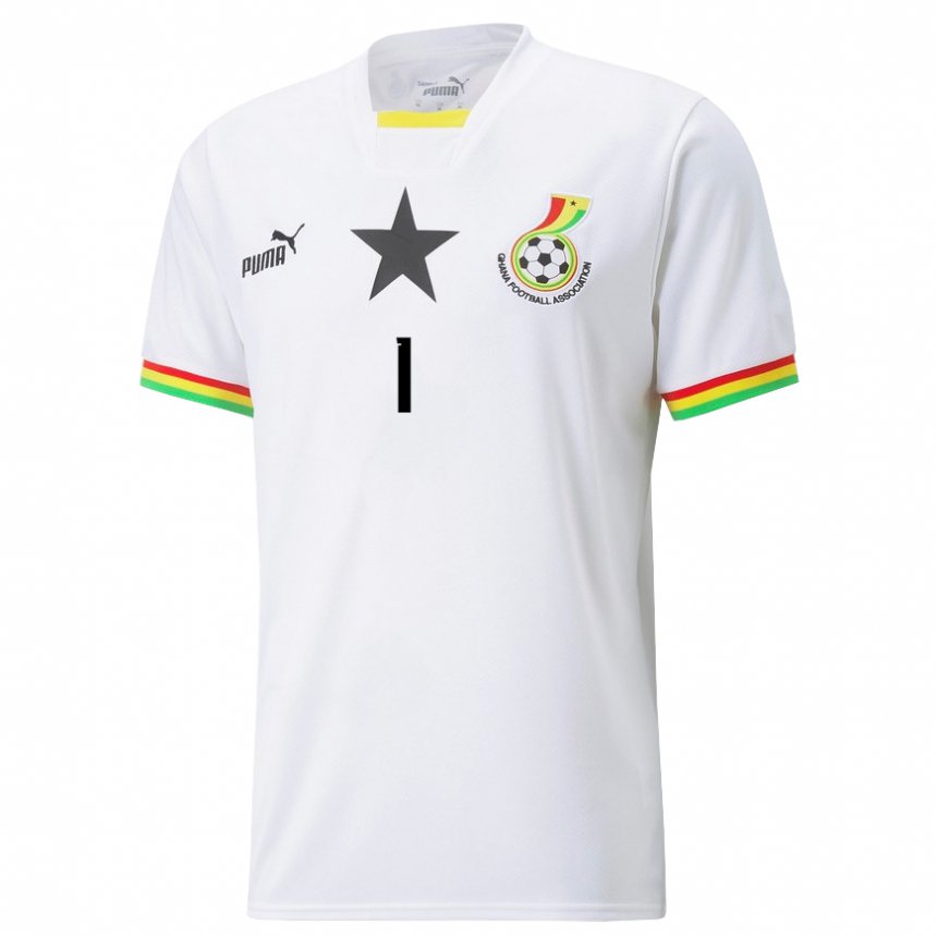 Niño Camiseta Ghana Richard Ofori #1 Blanco 1ª Equipación 22-24 La Camisa Chile