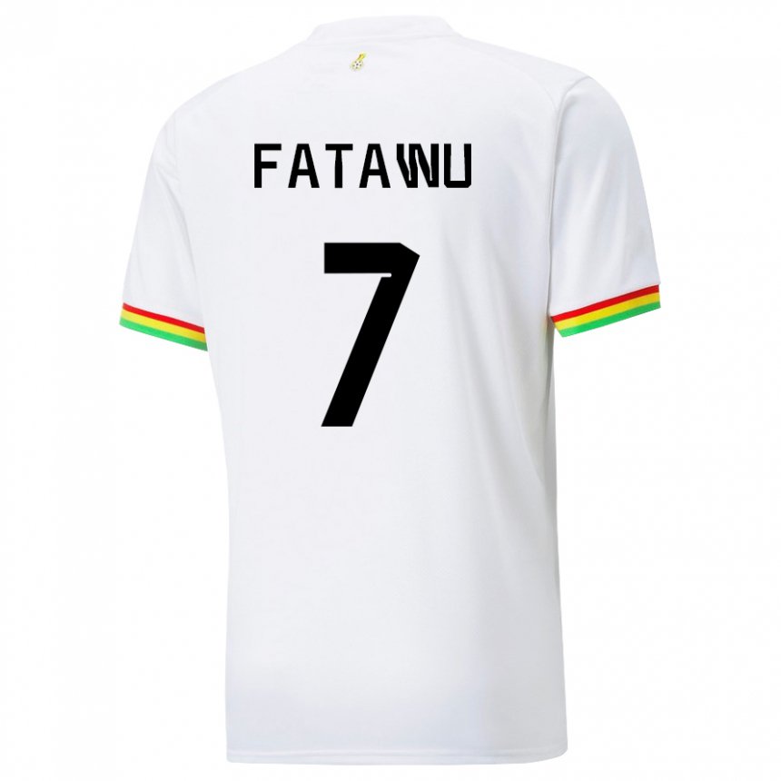 Niño Camiseta Ghana Issahaku Fatawu #7 Blanco 1ª Equipación 22-24 La Camisa Chile