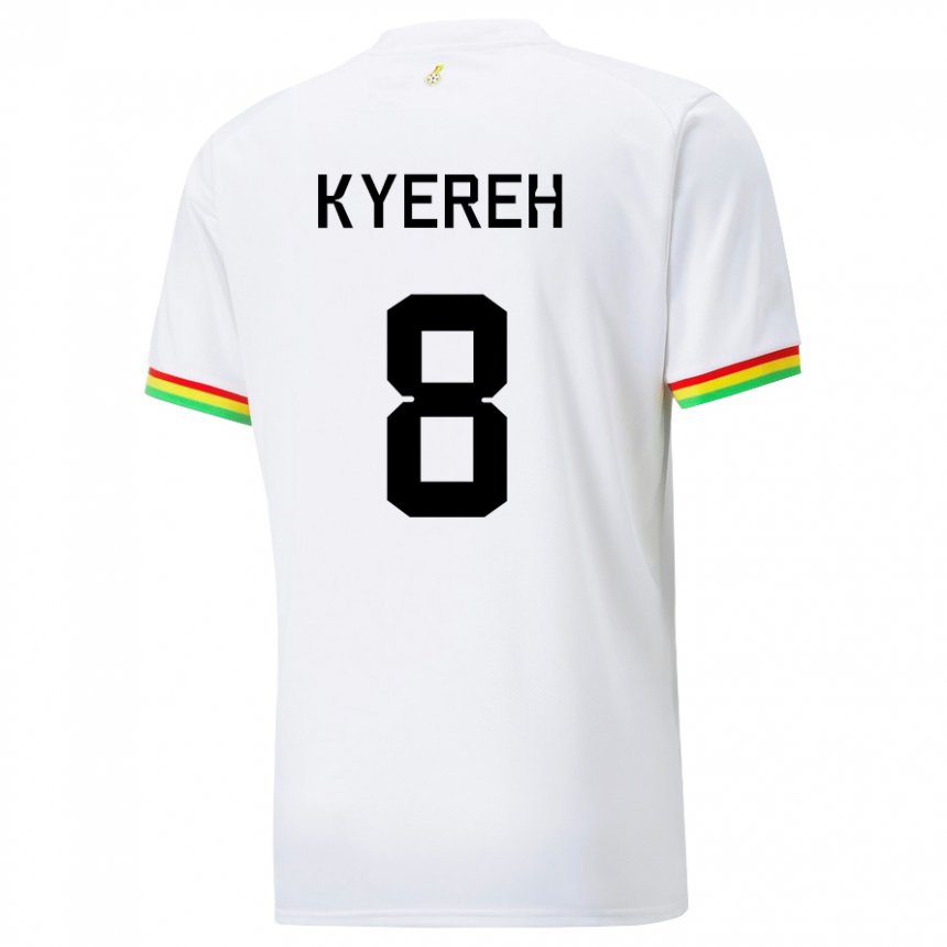 Niño Camiseta Ghana Daniel-kofi Kyereh #8 Blanco 1ª Equipación 22-24 La Camisa Chile