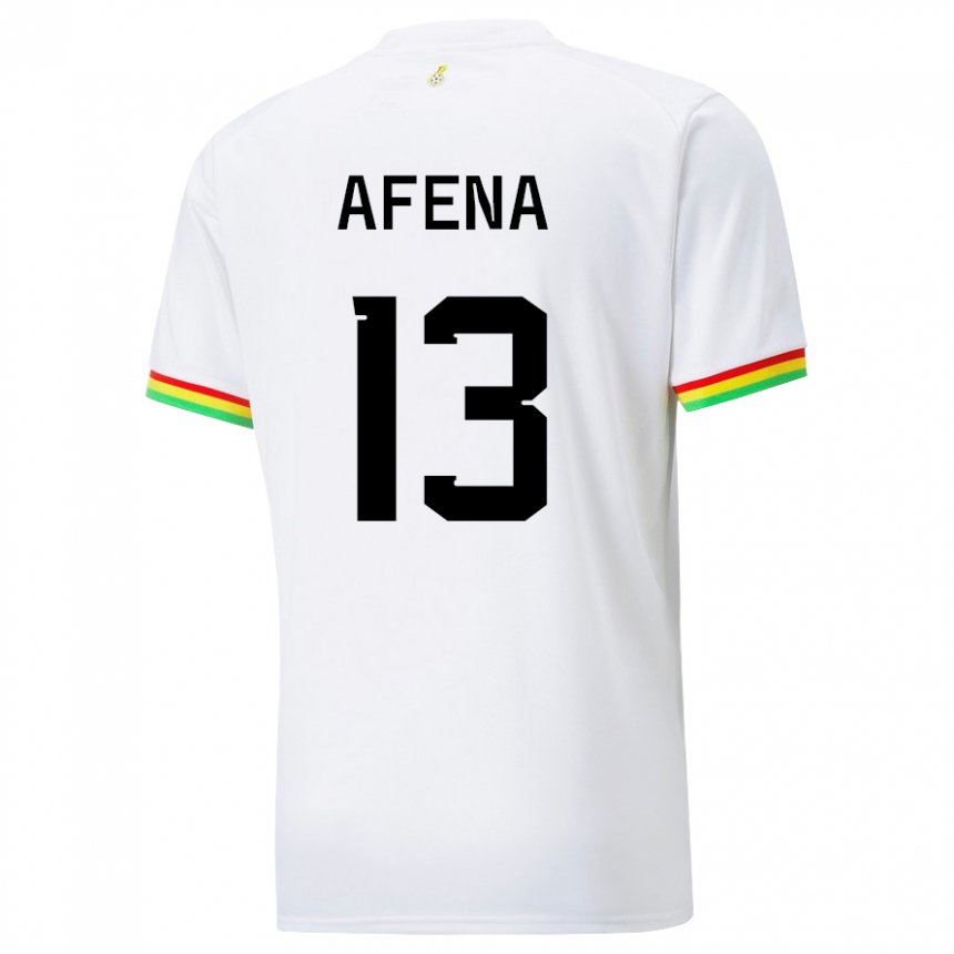 Niño Camiseta Ghana Felix Afena-gyan #13 Blanco 1ª Equipación 22-24 La Camisa Chile