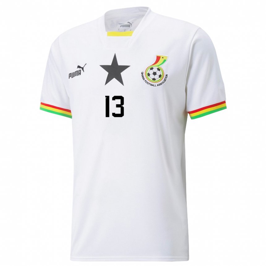 Niño Camiseta Ghana Felix Afena-gyan #13 Blanco 1ª Equipación 22-24 La Camisa Chile