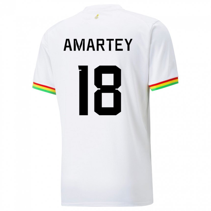 Niño Camiseta Ghana Daniel Amartey #18 Blanco 1ª Equipación 22-24 La Camisa Chile