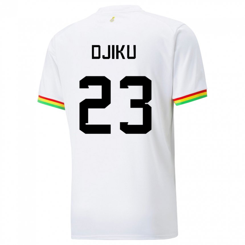 Niño Camiseta Ghana Alexander Djiku #23 Blanco 1ª Equipación 22-24 La Camisa Chile