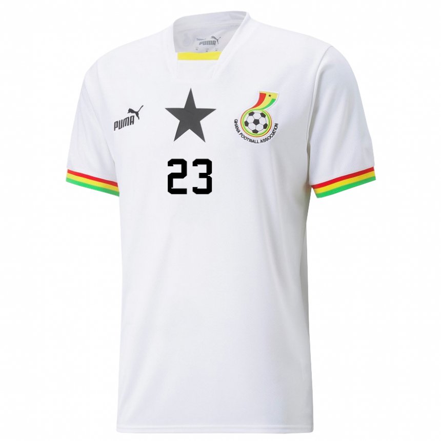 Niño Camiseta Ghana Alexander Djiku #23 Blanco 1ª Equipación 22-24 La Camisa Chile