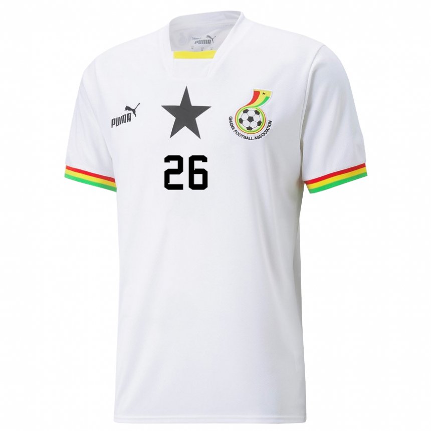 Niño Camiseta Ghana Alidu Seidu #26 Blanco 1ª Equipación 22-24 La Camisa Chile