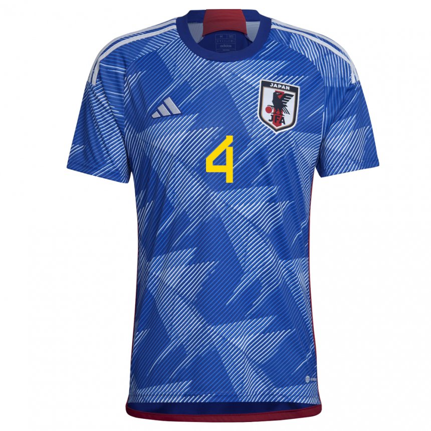 Niño Camiseta Japón Ayumu Seko #4 Azul Real 1ª Equipación 22-24 La Camisa Chile