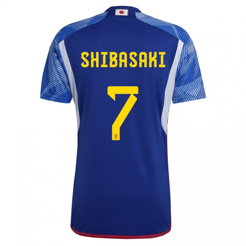 Niño Camiseta Japón Gaku Shibasaki #7 Azul Real 1ª Equipación 22-24 La Camisa Chile