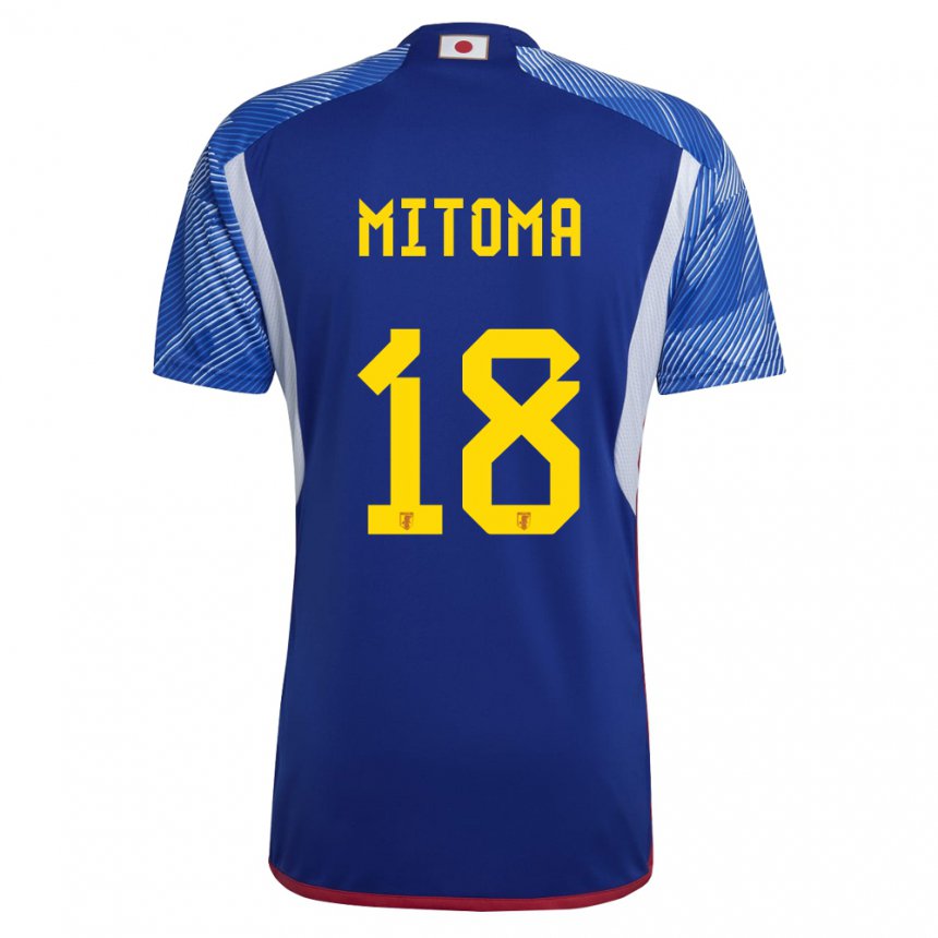 Niño Camiseta Japón Kaoru Mitoma #18 Azul Real 1ª Equipación 22-24 La Camisa Chile