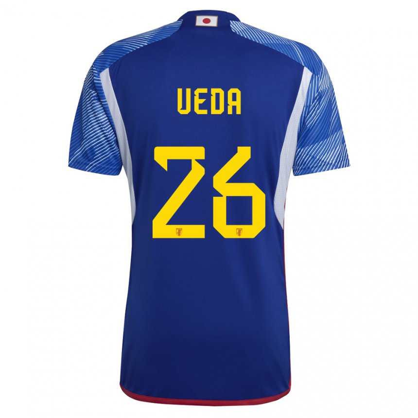 Niño Camiseta Japón Ayase Ueda #26 Azul Real 1ª Equipación 22-24 La Camisa Chile