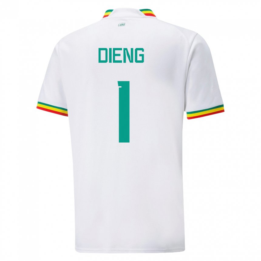 Niño Camiseta Senegal Timothy Dieng #1 Blanco 1ª Equipación 22-24 La Camisa Chile