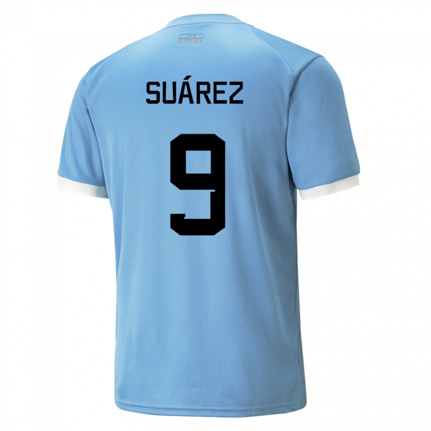 Niño Camiseta Uruguay Luis Suarez #9 Azul 1ª Equipación 22-24 La Camisa Chile