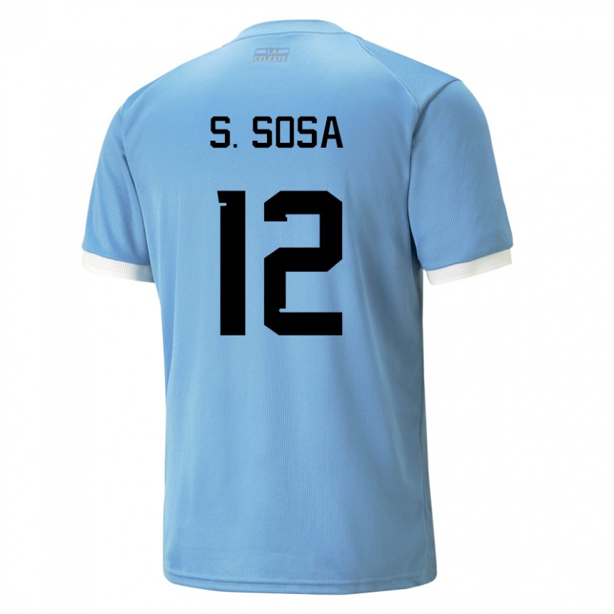 Niño Camiseta Uruguay Sebastian Sosa #12 Azul 1ª Equipación 22-24 La Camisa Chile