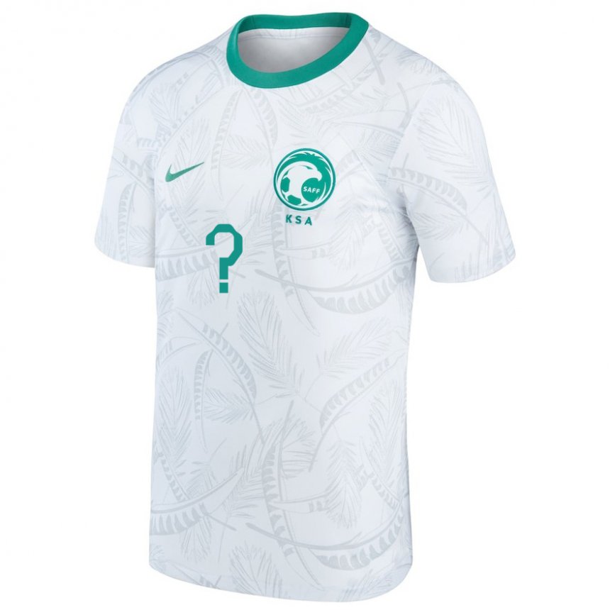 Niño Camiseta Arabia Saudita Su Nombre #0 Blanco 1ª Equipación 22-24 La Camisa Chile