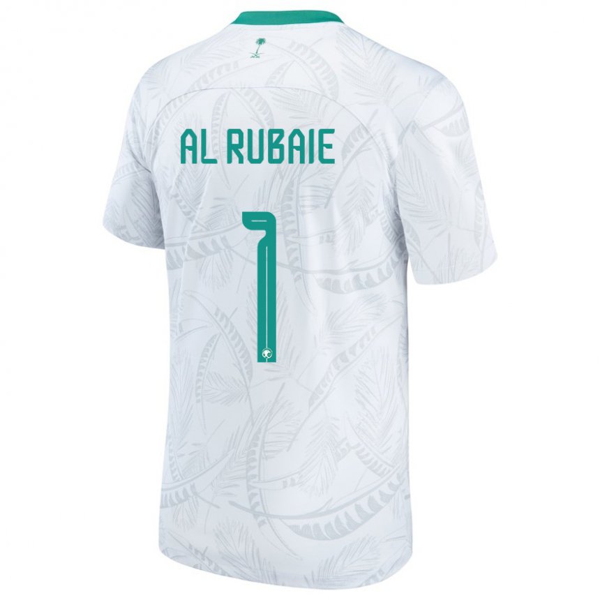 Niño Camiseta Arabia Saudita Mohammed Al Rubaie #1 Blanco 1ª Equipación 22-24 La Camisa Chile