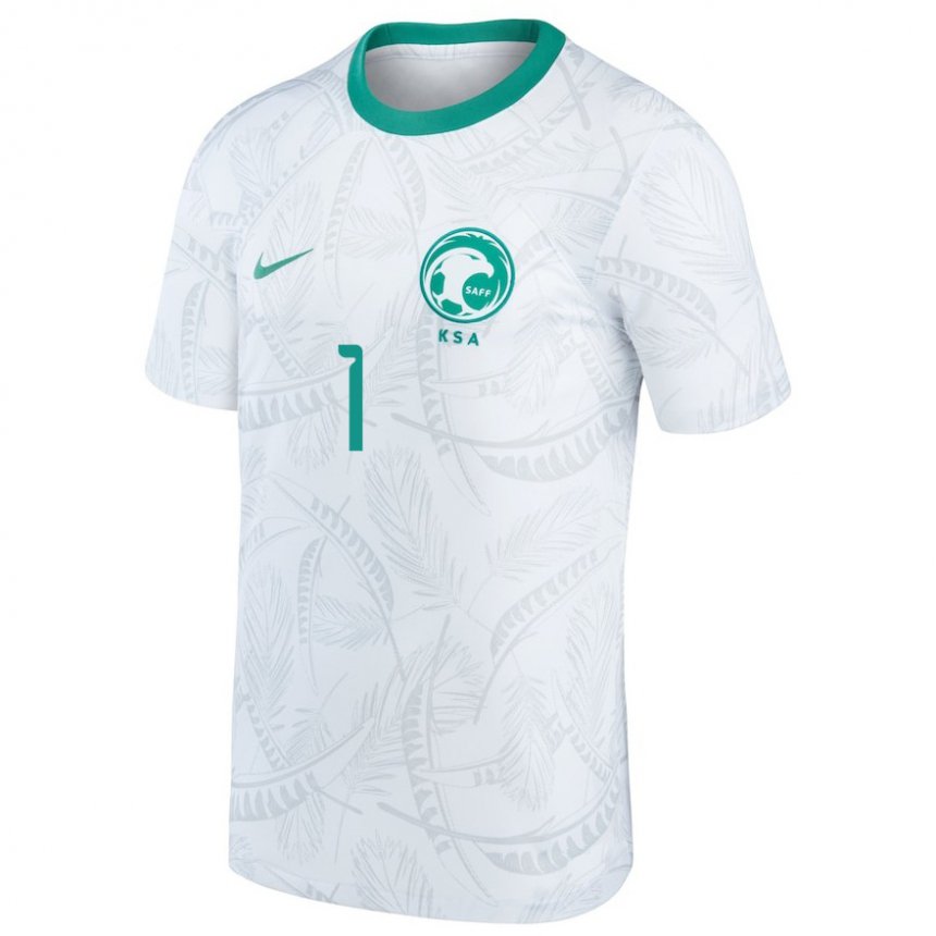 Niño Camiseta Arabia Saudita Mohammed Al Rubaie #1 Blanco 1ª Equipación 22-24 La Camisa Chile