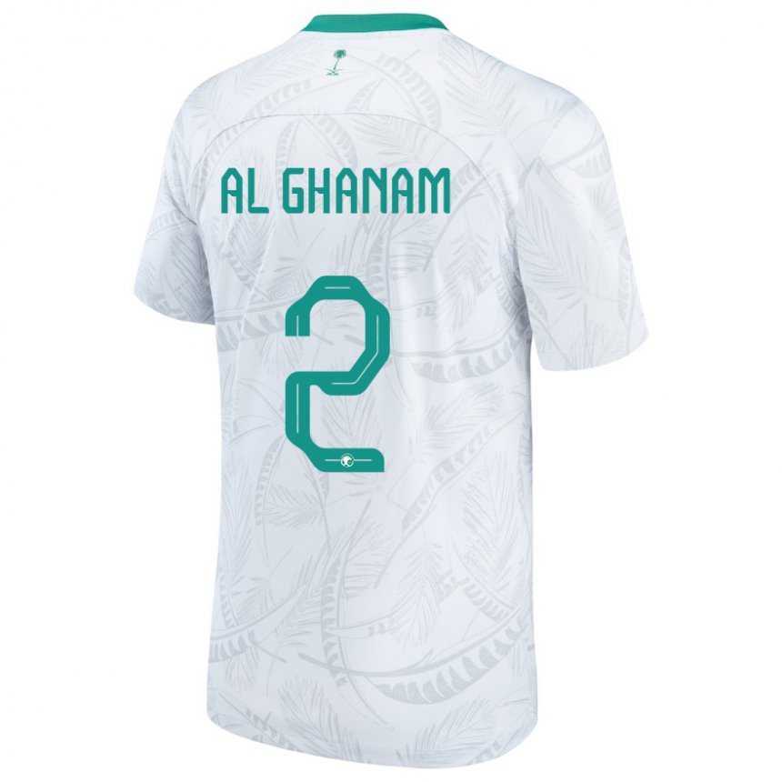 Niño Camiseta Arabia Saudita Sultan Al Ghanam #2 Blanco 1ª Equipación 22-24 La Camisa Chile