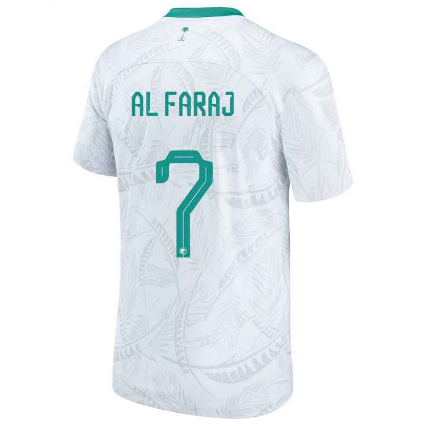 Niño Camiseta Arabia Saudita Salman Al Faraj #7 Blanco 1ª Equipación 22-24 La Camisa Chile