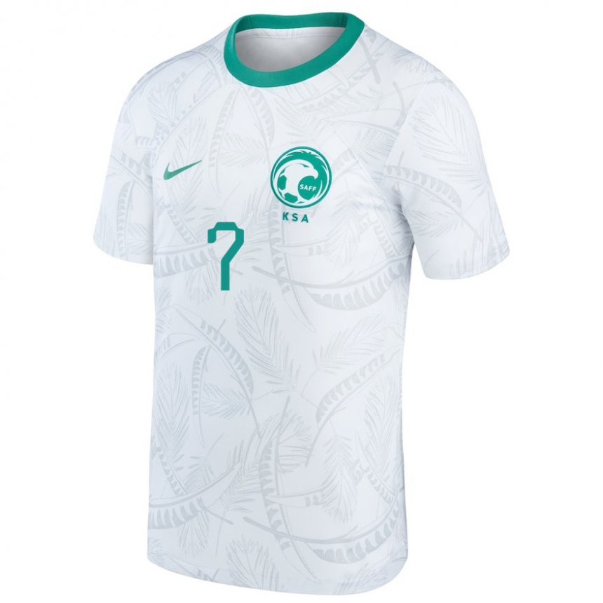 Niño Camiseta Arabia Saudita Salman Al Faraj #7 Blanco 1ª Equipación 22-24 La Camisa Chile