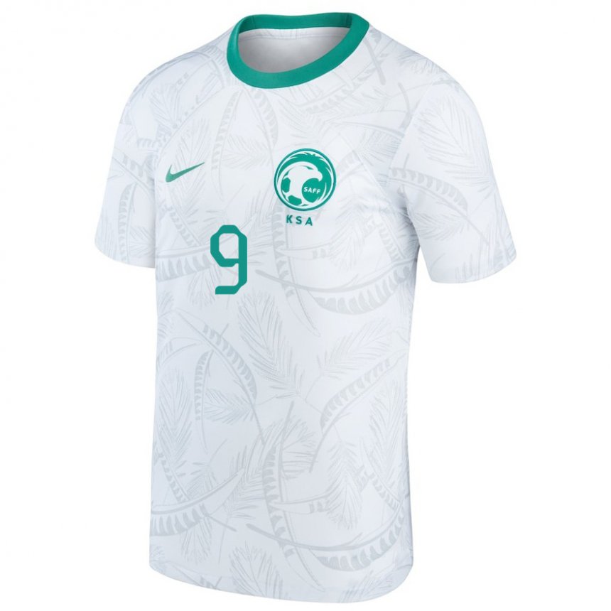 Niño Camiseta Arabia Saudita Feras Al Brikan #9 Blanco 1ª Equipación 22-24 La Camisa Chile