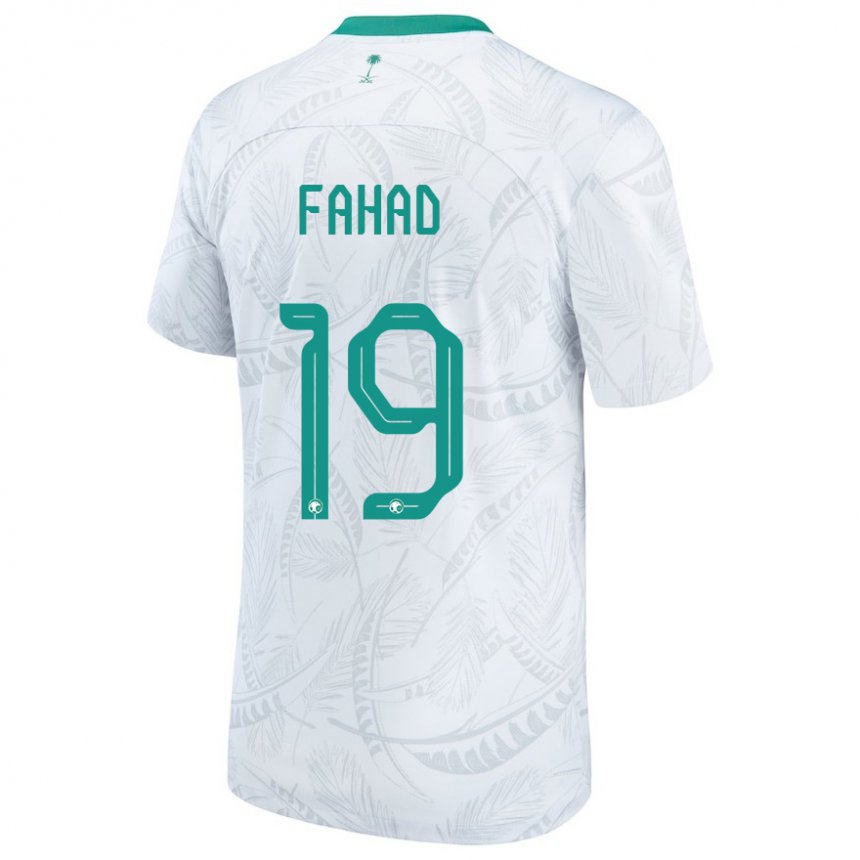 Niño Camiseta Arabia Saudita Fahad Al Muwallad #19 Blanco 1ª Equipación 22-24 La Camisa Chile