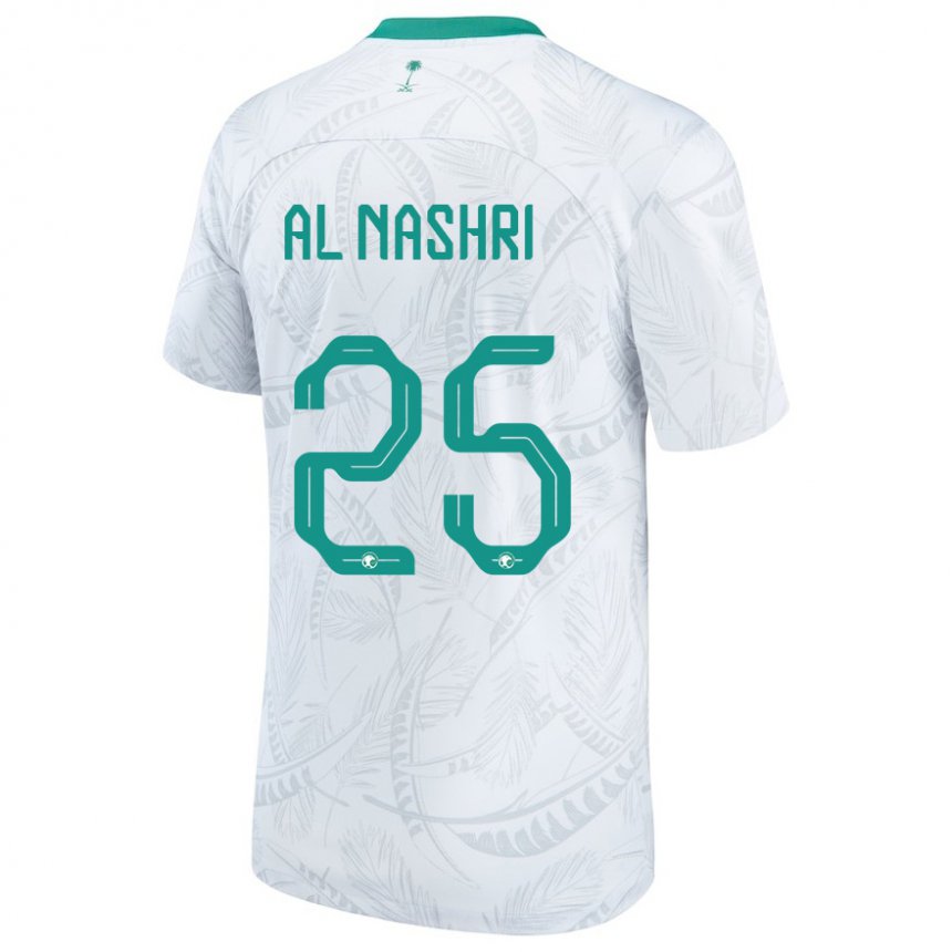 Niño Camiseta Arabia Saudita Awad Al Nashri #25 Blanco 1ª Equipación 22-24 La Camisa Chile