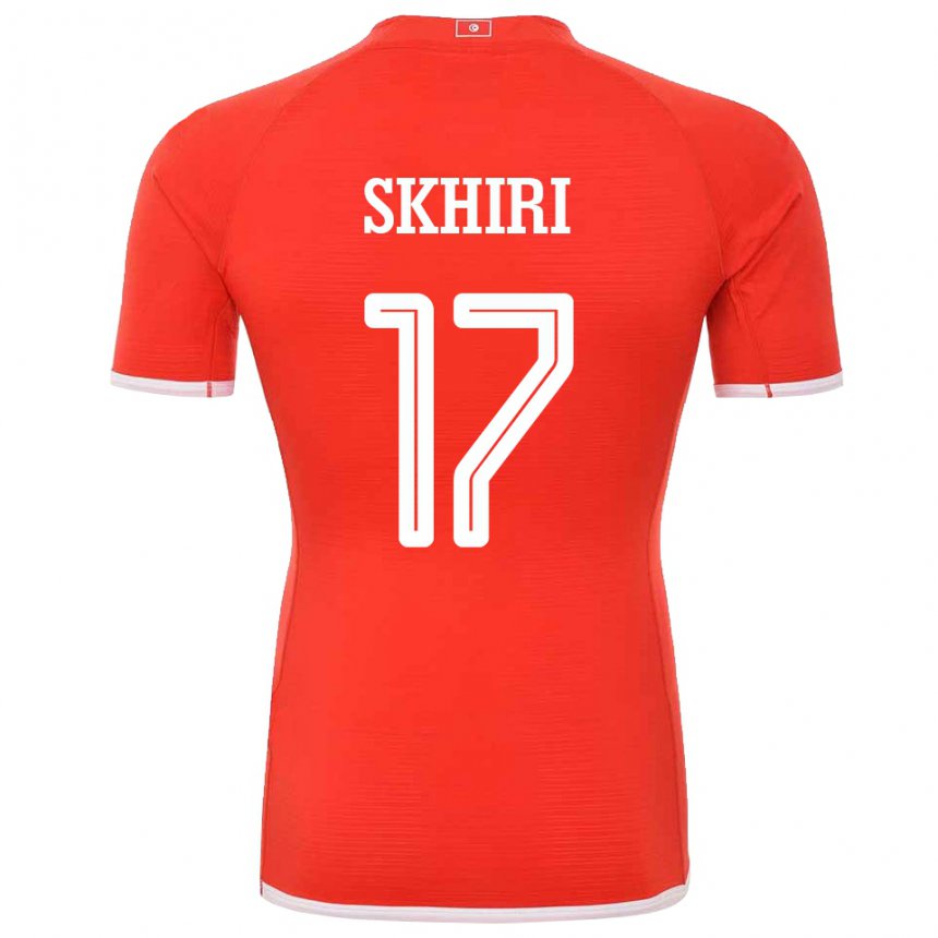 Niño Camiseta Túnez Ellyes Skhiri #17 Rojo 1ª Equipación 22-24 La Camisa Chile