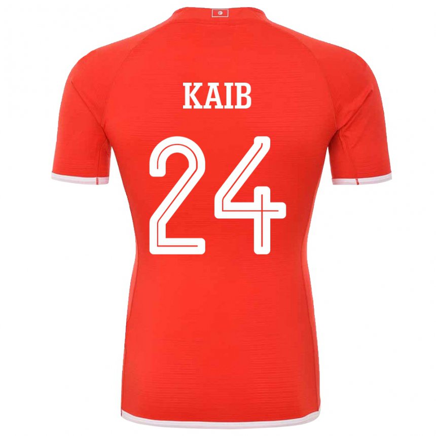 Niño Camiseta Túnez Rami Kaib #24 Rojo 1ª Equipación 22-24 La Camisa Chile