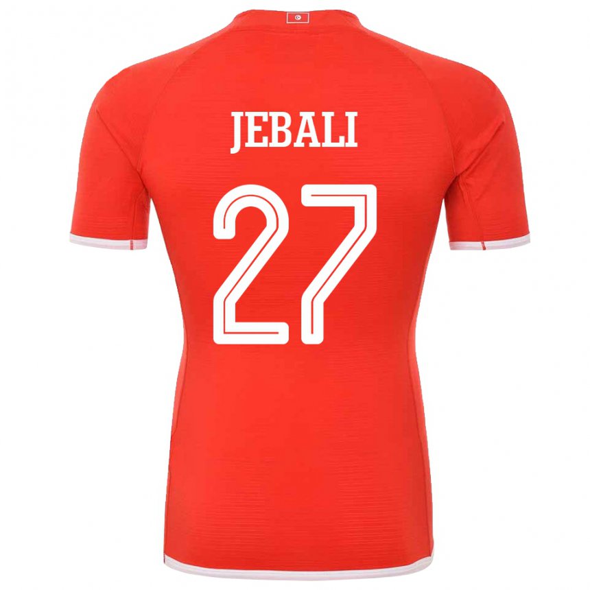 Niño Camiseta Túnez Issam Jebali #27 Rojo 1ª Equipación 22-24 La Camisa Chile