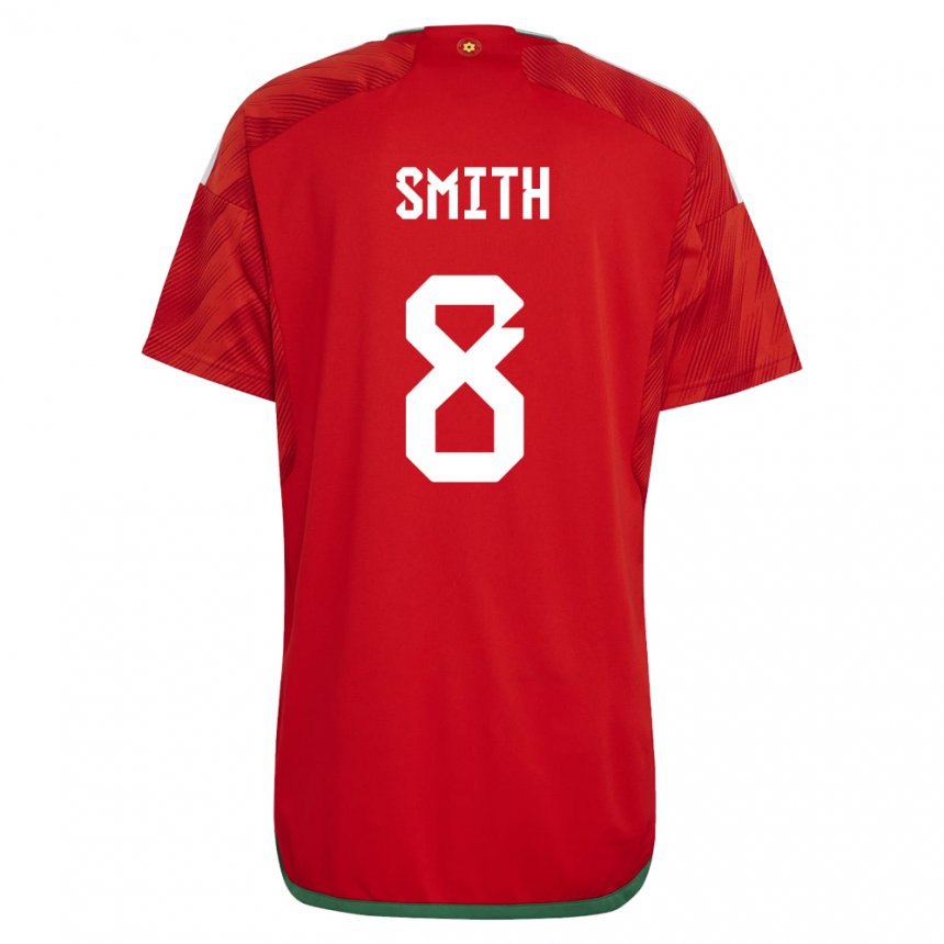 Niño Camiseta Gales Matt Smith #8 Rojo 1ª Equipación 22-24 La Camisa Chile