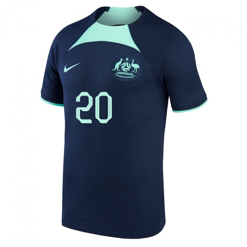 Niño Camiseta Australia Trent Sainsbury #20 Azul Oscuro 2ª Equipación 22-24 La Camisa Chile