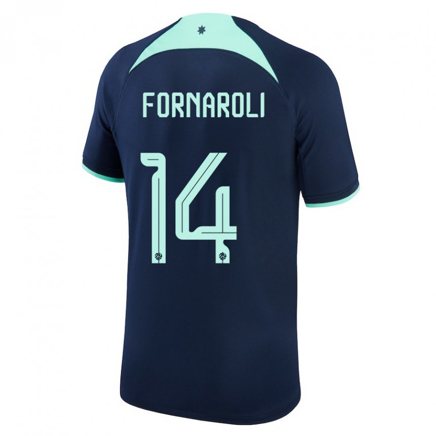 Niño Camiseta Australia Bruno Fornaroli #14 Azul Oscuro 2ª Equipación 22-24 La Camisa Chile