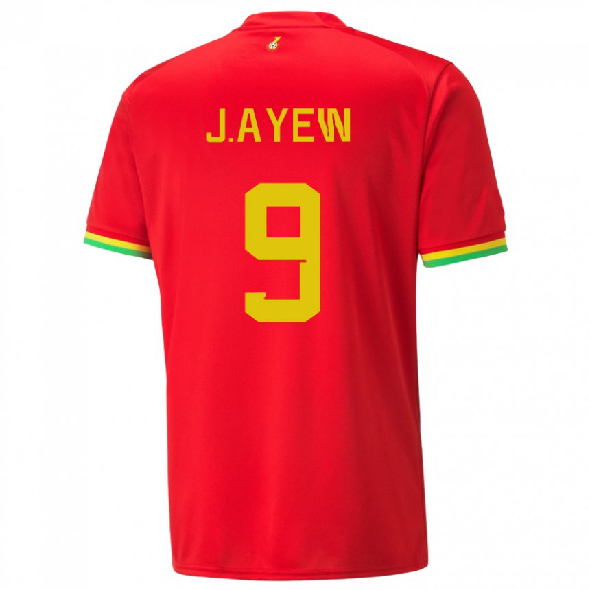 Niño Camiseta Ghana Jordan Ayew #9 Rojo 2ª Equipación 22-24 La Camisa Chile