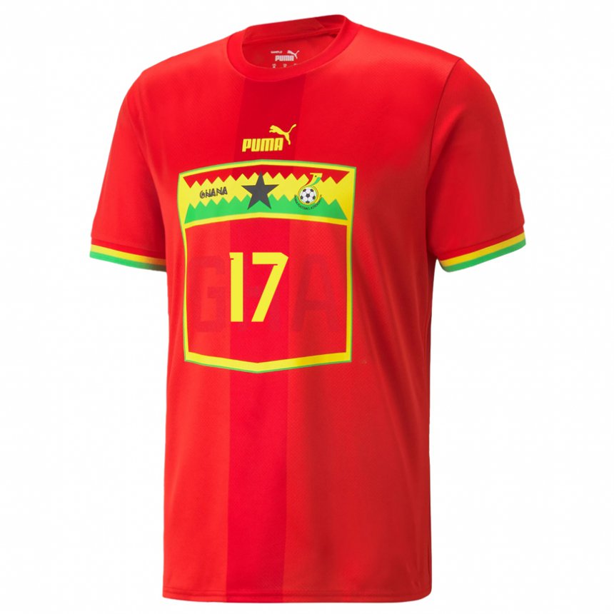 Niño Camiseta Ghana Abdul-rahman Baba #17 Rojo 2ª Equipación 22-24 La Camisa Chile