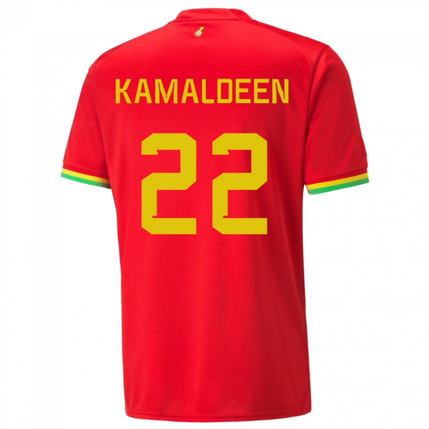 Niño Camiseta Ghana Kamaldeen Sulemana #22 Rojo 2ª Equipación 22-24 La Camisa Chile