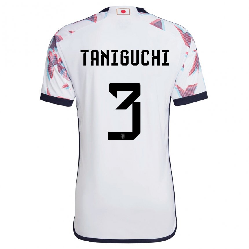 Niño Camiseta Japón Shogo Taniguchi #3 Blanco 2ª Equipación 22-24 La Camisa Chile