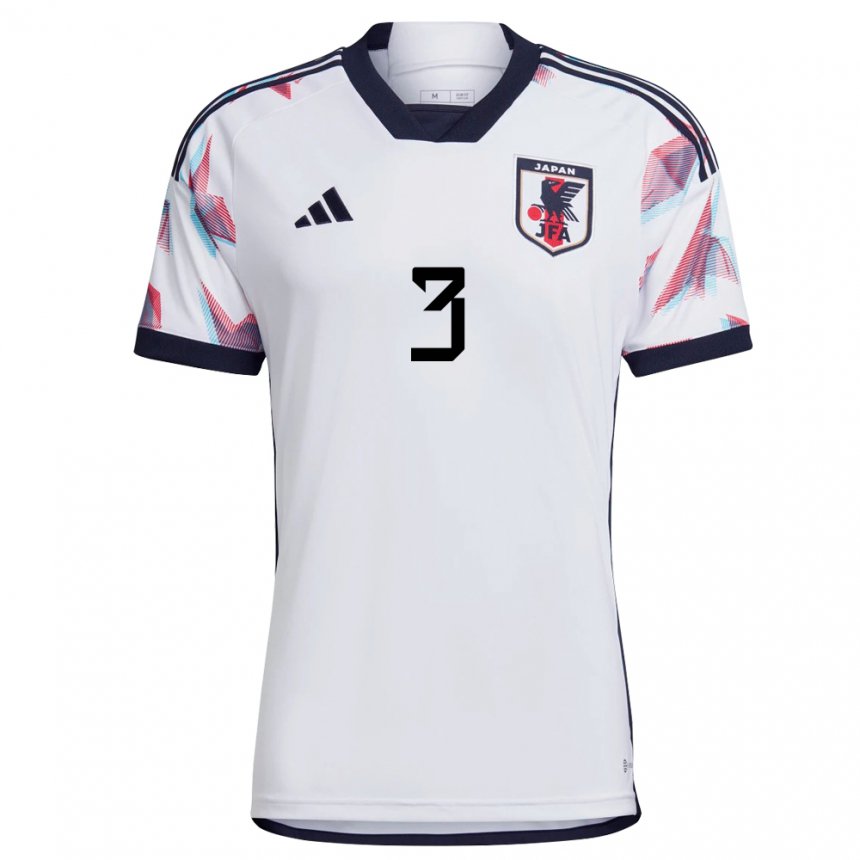 Niño Camiseta Japón Shogo Taniguchi #3 Blanco 2ª Equipación 22-24 La Camisa Chile