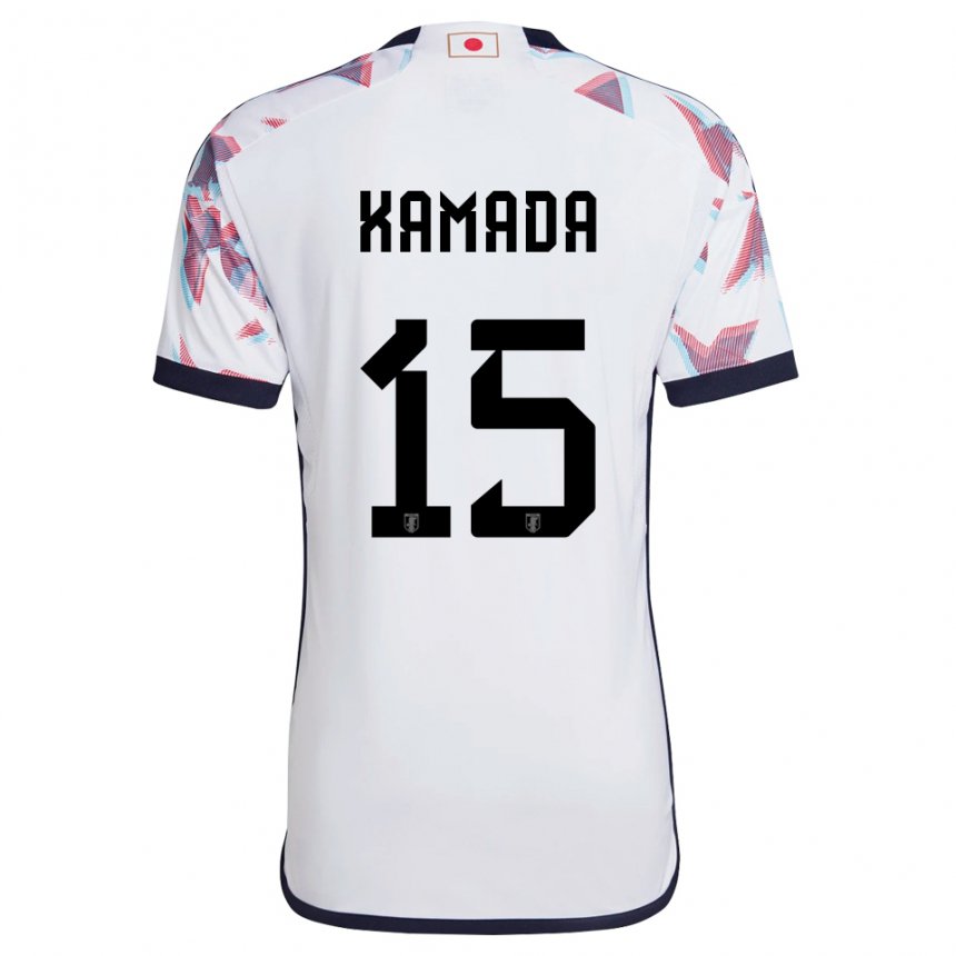 Niño Camiseta Japón Daichi Kamada #15 Blanco 2ª Equipación 22-24 La Camisa Chile