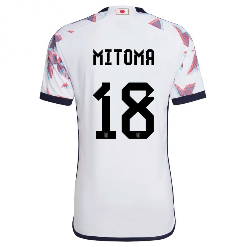 Niño Camiseta Japón Kaoru Mitoma #18 Blanco 2ª Equipación 22-24 La Camisa Chile