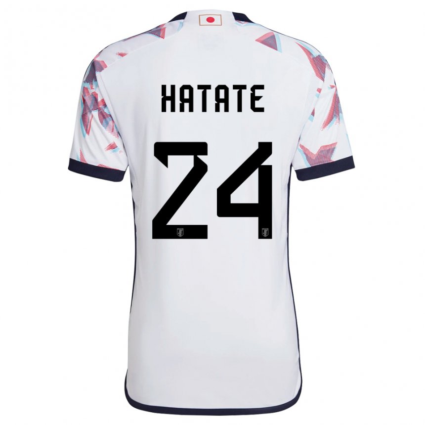 Niño Camiseta Japón Reo Hatate #24 Blanco 2ª Equipación 22-24 La Camisa Chile