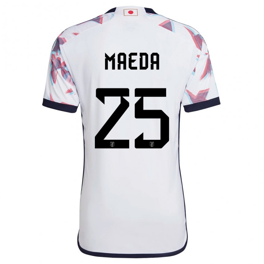 Niño Camiseta Japón Daizen Maeda #25 Blanco 2ª Equipación 22-24 La Camisa Chile