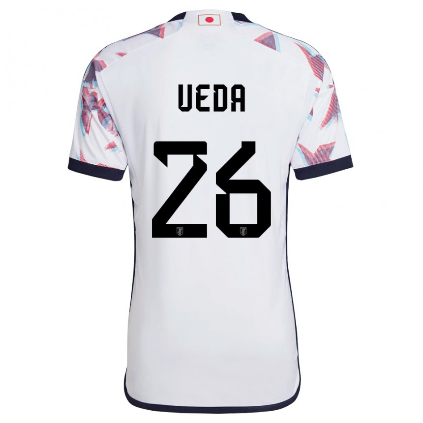 Niño Camiseta Japón Ayase Ueda #26 Blanco 2ª Equipación 22-24 La Camisa Chile