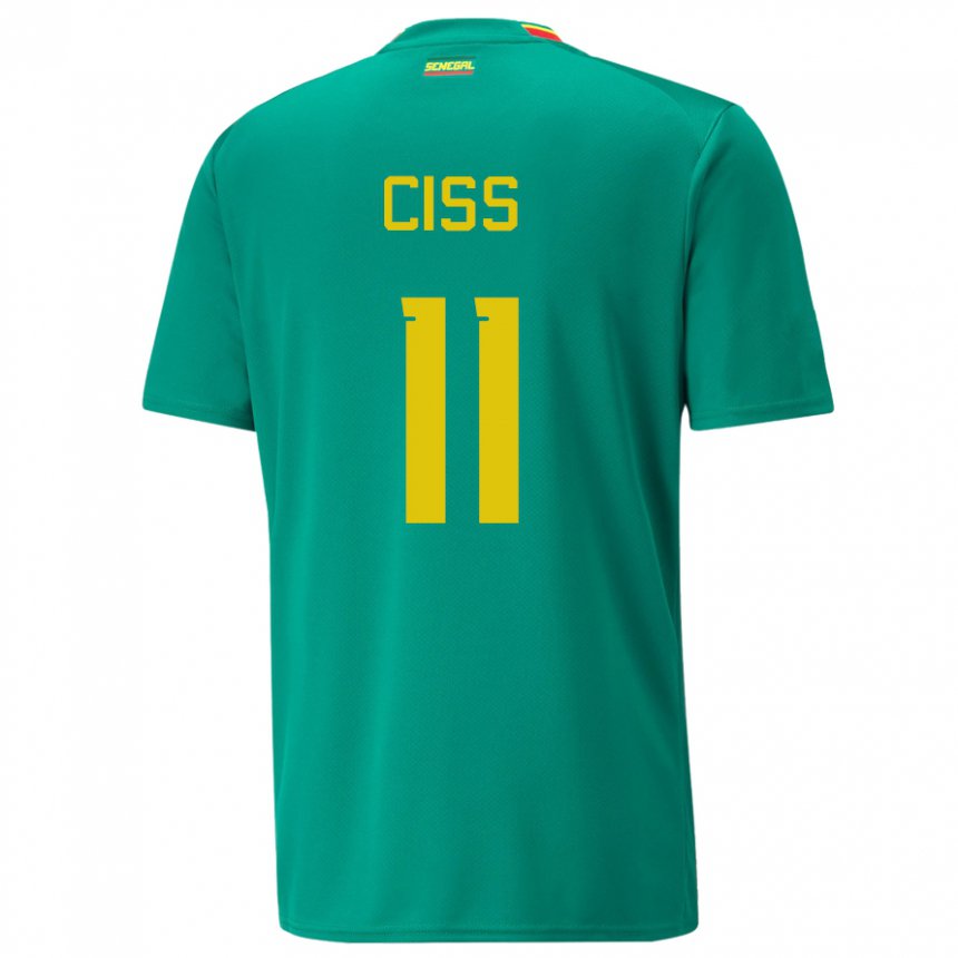 Niño Camiseta Senegal Pathe Ciss #11 Verde 2ª Equipación 22-24 La Camisa Chile