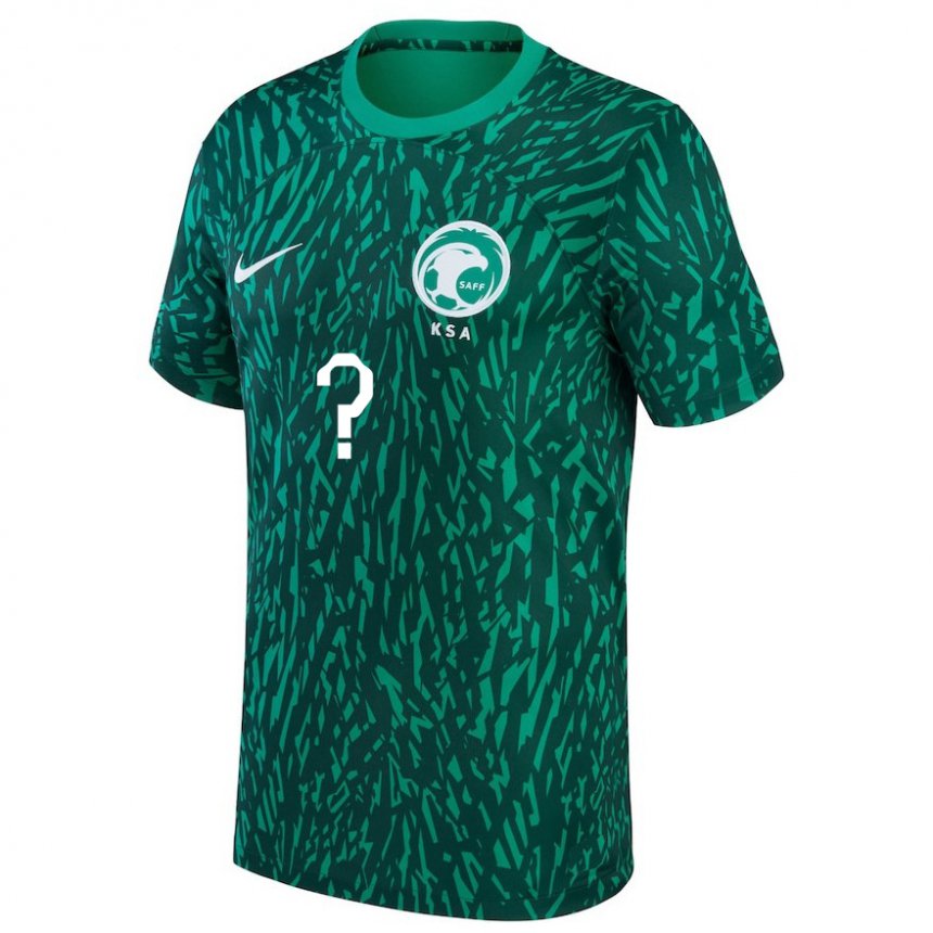 Niño Camiseta Arabia Saudita Su Nombre #0 Verde Oscuro 2ª Equipación 22-24 La Camisa Chile