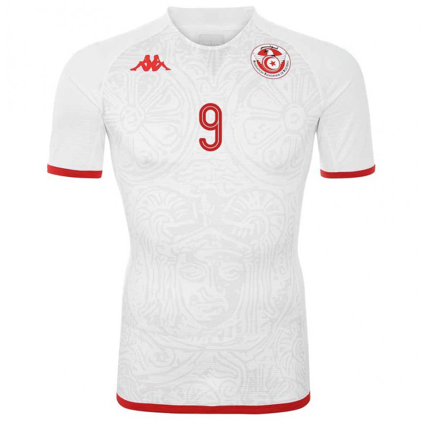 Niño Camiseta Túnez Mortadha Ben Ouanes #9 Blanco 2ª Equipación 22-24 La Camisa Chile