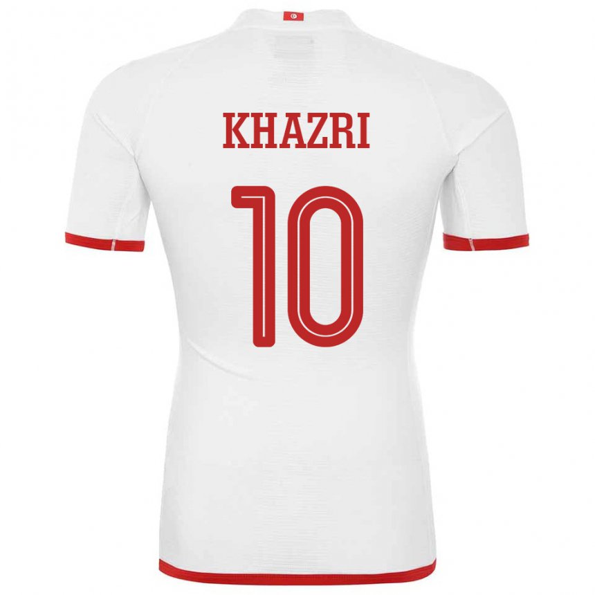 Niño Camiseta Túnez Wahbi Khazri #10 Blanco 2ª Equipación 22-24 La Camisa Chile