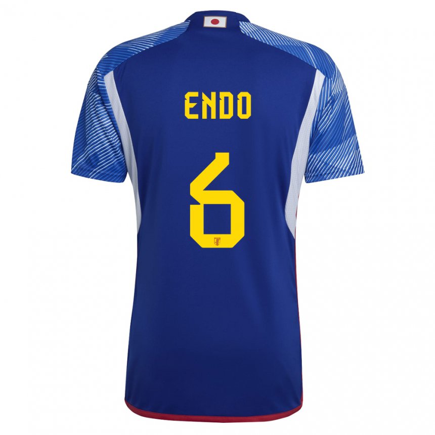 Hombre Camiseta Japón Wataru Endo #6 Azul Real 1ª Equipación 22-24 La Camisa Chile